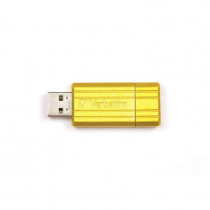 Memorie USB Verbatim PinStripe 16GB USB 2.0 Yellow foto