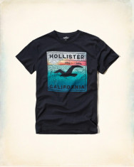 Tricou Hollister - Abercrombie &amp;amp; Fitch mas L-LICHIDARE DE STOC foto