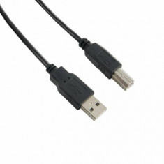 Cablu 4World USB 2.0 tip A-B M/M 5m negru foto