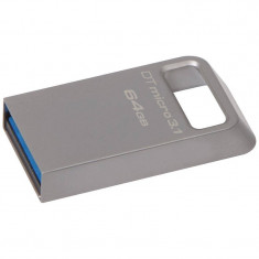 Memorie USB Kingston DataTraveler Micro 128GB USB 3.1/USB 3.0 Metal foto