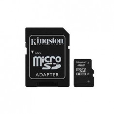 Card Kingston Micro SDHC 4GB Clasa 4 + adaptor SD SDC4/4GB foto