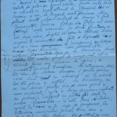 Manuscris Fanus Neagu ; Sub un castan dintr-o gradina de la Sosea , 2 pagini