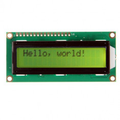 HD44780 LCD Display 1602 16X2 caractere afisaj galben Arduino foto