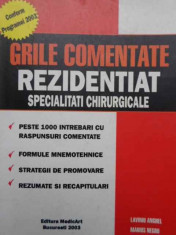 Grile Comentate Rezidentiat Specialitati Chirurgicale - Laviniu Anghel, Marius Negru ,154209 foto