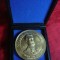 Placheta N.Densusianu ,bronz , d= 7,5 cm ,executata la New York 1996