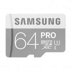 Card Samsung microSDXC PRO 64GB Clasa 10 UHS-I U3 foto