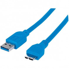 conectica Manhattan 325417 Cablu USB 3.0 la micro USB 3.0 SuperSpeed 1m foto