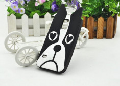 Carcasa protectie spate din silicon &amp;quot;dog&amp;quot; pentru Samsung Galaxy S5 mini foto