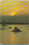 Bnk cp Mamaia - Apus de soare la Siut-Ghiol - necirculata, Printata, Constanta