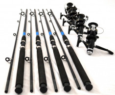 Set de 4 lansete OXYGEN SELECT 2.7 m actiune 60-120g cu 4 Mulinete Long Cast foto