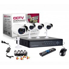 Sistem supraveghere CCTV kit DVR 4 camere exterior/interior foto