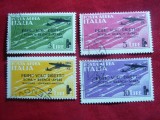 Serie Aviatie - Primul Zbor Roma -Buenos Aires 1934 Italia , 4 val. stampilate, Stampilat