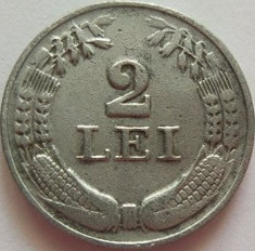 Moneda 2 Lei - ROMANIA, anul 1941 *cod 2600 Zinc foto