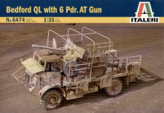 + Macheta 1/35 Italeri 6474 - Bedford QL with 6 Pdr.AT Gun + foto