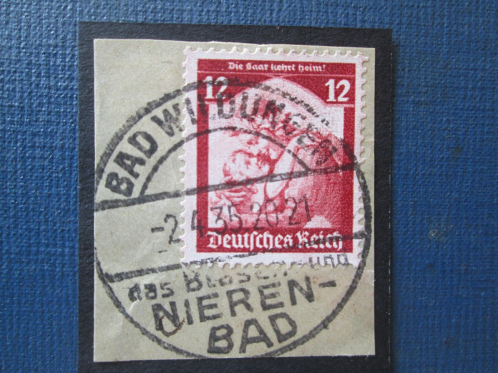 TIMBRE GERMANIA -SAARLAND 1947-1959 STAMPILA BAD WILDUGEN