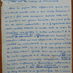 Manuscris al lui Ovidiu S. Crohmalniceanu , Cronica literara , 9 pagini