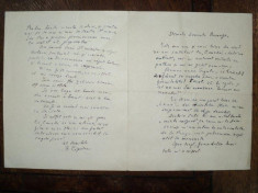 Scrisoare semnata de G. Ciprian adresata lui Aurel Baranga foto