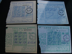 Bilete loto seria s-1983-1986 foto