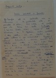 Manuscris al scriitorului Eugen Simion, Lumea paralela a formelor, 11 pagini