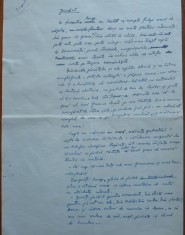 Manuscris Barutu T. Arghezi, Jucarii, 5 pagini, anii 1965