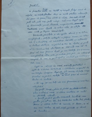 Manuscris Barutu T. Arghezi, Jucarii, 5 pagini, anii 1965 foto
