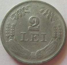 Moneda 2 Lei - ROMANIA, anul 1941 *cod 3099 Zinc foto