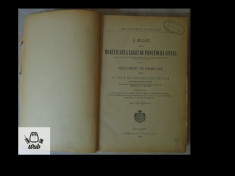 Lege pentru modificarea legei de procedura civila, Imprimeria Statului, 1900 foto