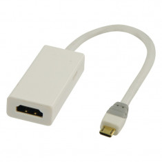 Adaptor MHL-HDMI Bandridge, micro USB-B, 20 cm foto