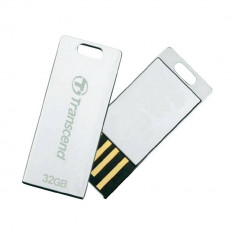 Memorie USB Transcend Jetflash T3S 32GB USB 2.0 argintie foto