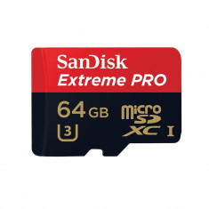 Card Sandisk Extreme Pro microSDXC UHS-I U3 64GB foto