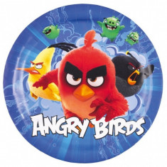 8 Farfurii Angry Birds Movie Party 23cm foto