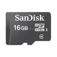 Card de memorie SanDisk, microSD, 16GB, clasa 10, cu adaptor SD, nou, garantie foto