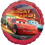 Balon folie metalizata CARS BIRTHDAY CHAMP 45cm foto