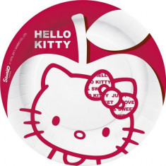 10 Farfurii 18cm HELLO KITTY APPLE foto