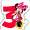 Lumanare cifra 3 MINNIE MOUSE