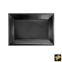 6 Platouri din plastic 23x18cm NEGRU Gold Plast foto