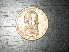 Moneda comemorativa 1 dolar SUA Hayes foto
