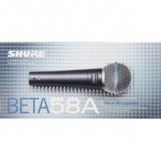 Microfon Shure Beta 58A vocal profesional cu fir Microfon Shure Beta 58A foto