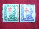 Serie Campanie contra Tuberculozei 1946 Spania , 2 val.