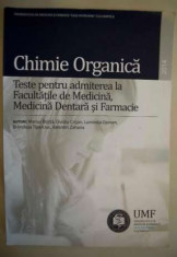 Culegere de teste de chimie organica UMF Cluj 2014 foto