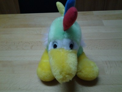 Papagalul colorat | jucarie plush copii foto
