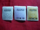 Serie Aviatie supratipar 1918 Austria , 3 val.