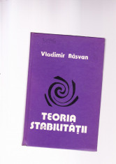 VLADIMIR RAZVAN -TEORIA STABILITATII foto