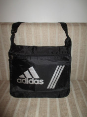 Geanta sport neagra cu alb unisex Adidas+CADOU foto