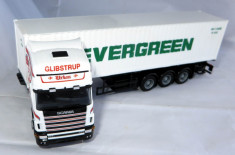 Herpa Scania Topline 144L 460 container 40&amp;quot; EVERGREEN 1:87 foto