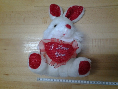 Love Bunny micul iepuras alb jucarie copii foto