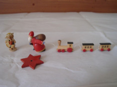 figurine-miniaturi lemn vintage made in GDR foto