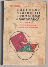 (C6805) GR. GHEBA - CULEGERE DE EXERCITII SI PROBLEME DE MATEMATICA ADMIT. LICEE foto