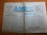 Ziarul adevarul 4 decembrie 1990