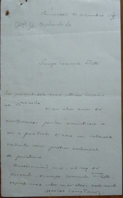 Scrisoare a Generalului Grigore Constandache catre I. C. Filitti , 1935 foto